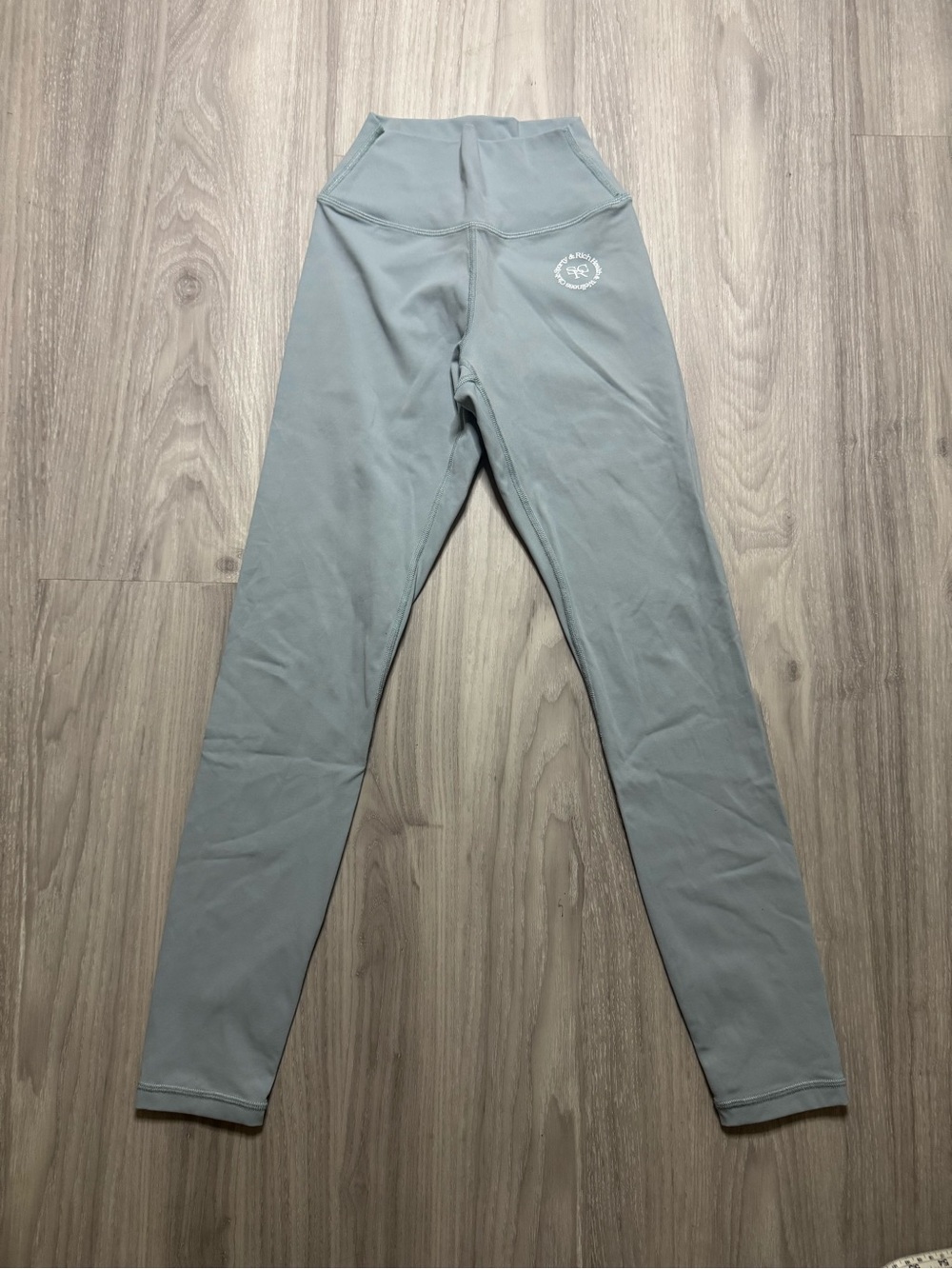SPORTY & RICH | High Waisted Leggings | Rosewood Exclusive Asaya Blue | Size XS - Picture 5 of 10